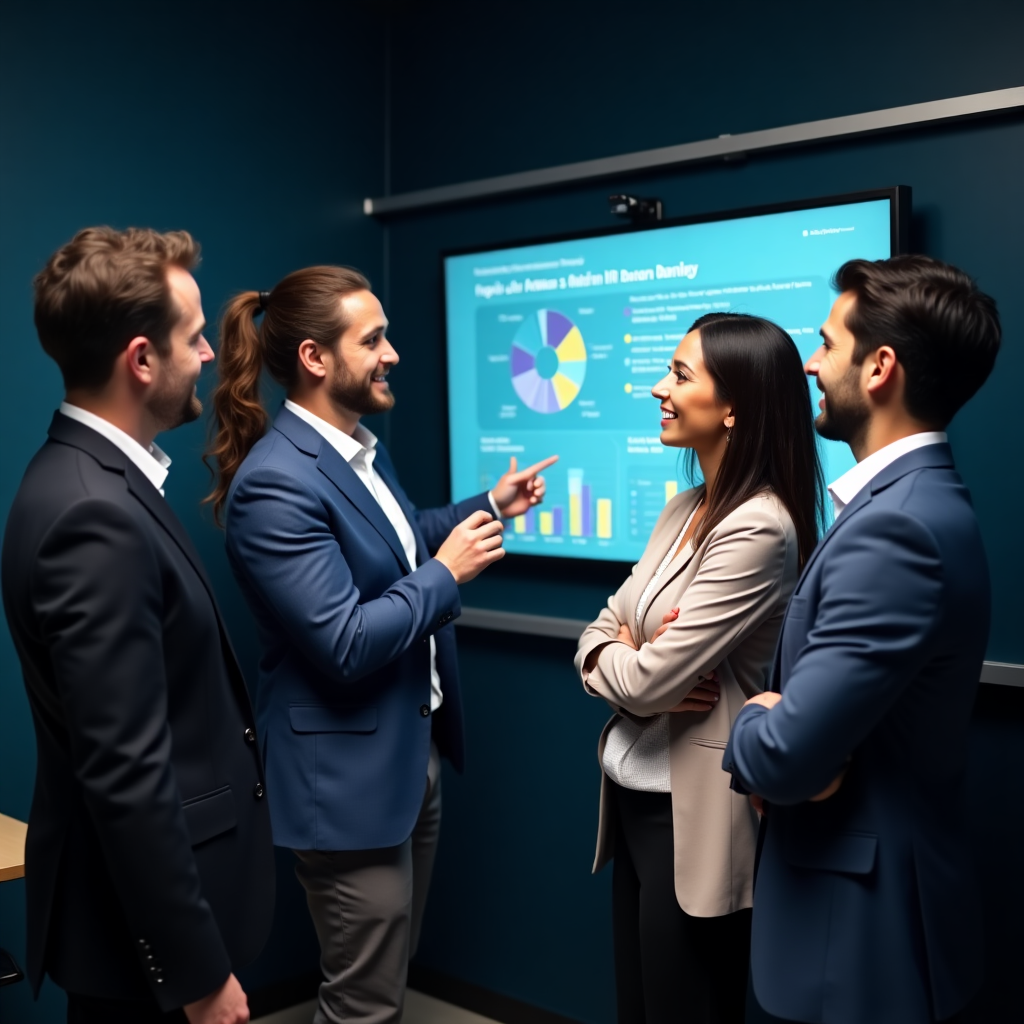Profesionales en una sesión de formación digital